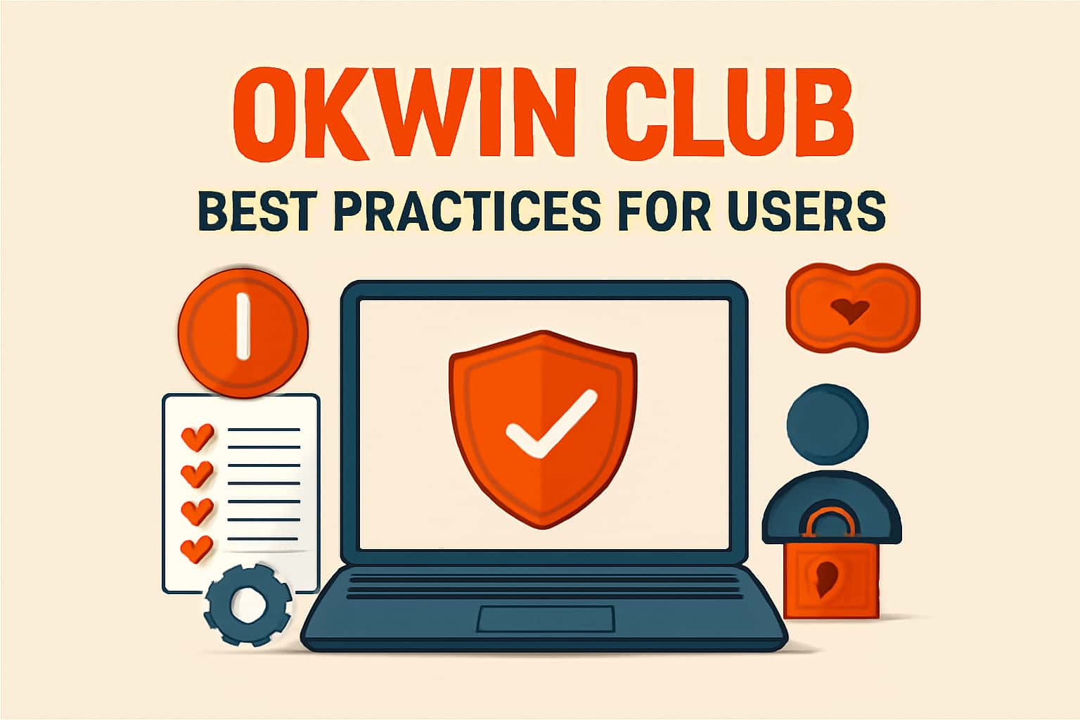 An informative scene showcasing best practices for Okwin Club users.