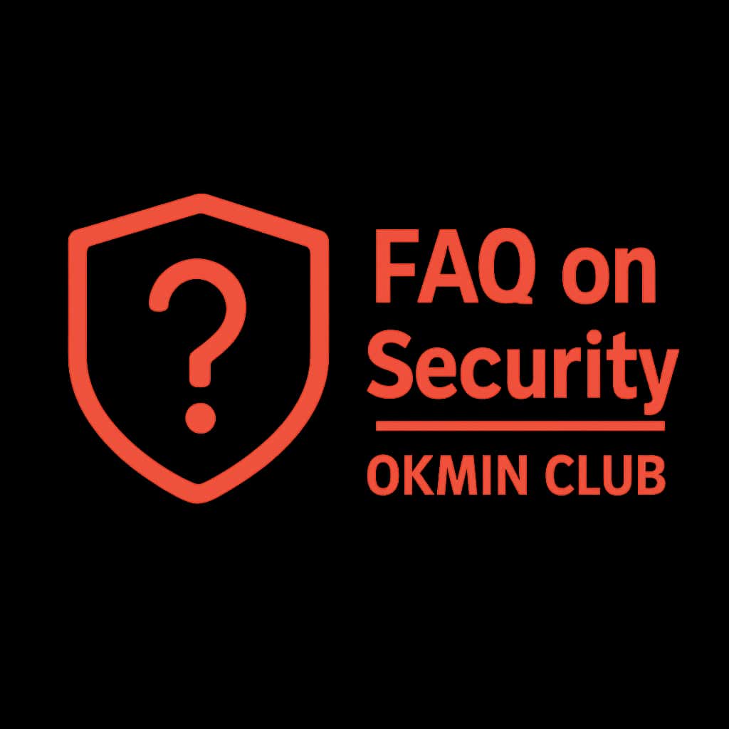 An icon representing the security FAQs of Okwin Club.