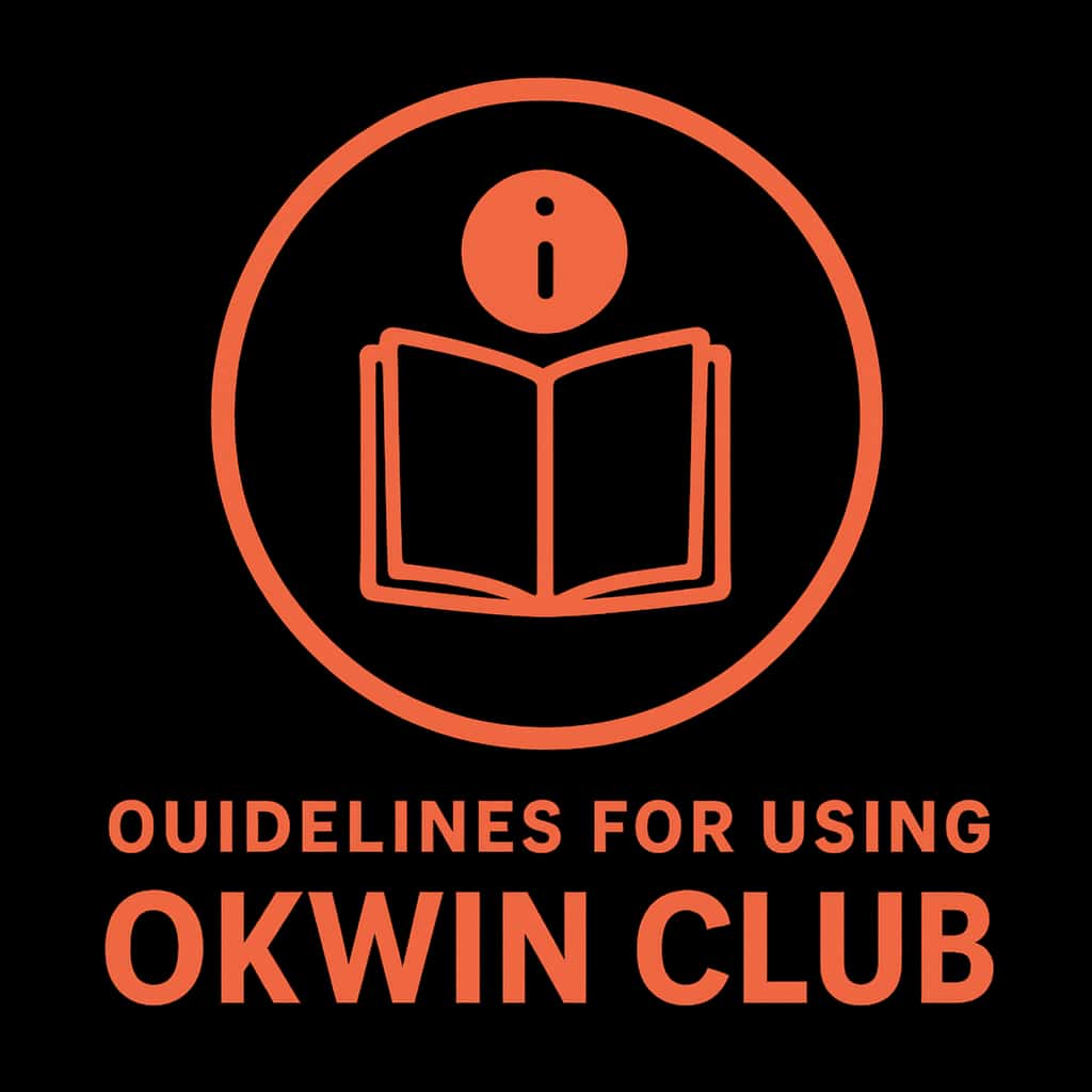 Icon representing guidelines for using Okwin Club.