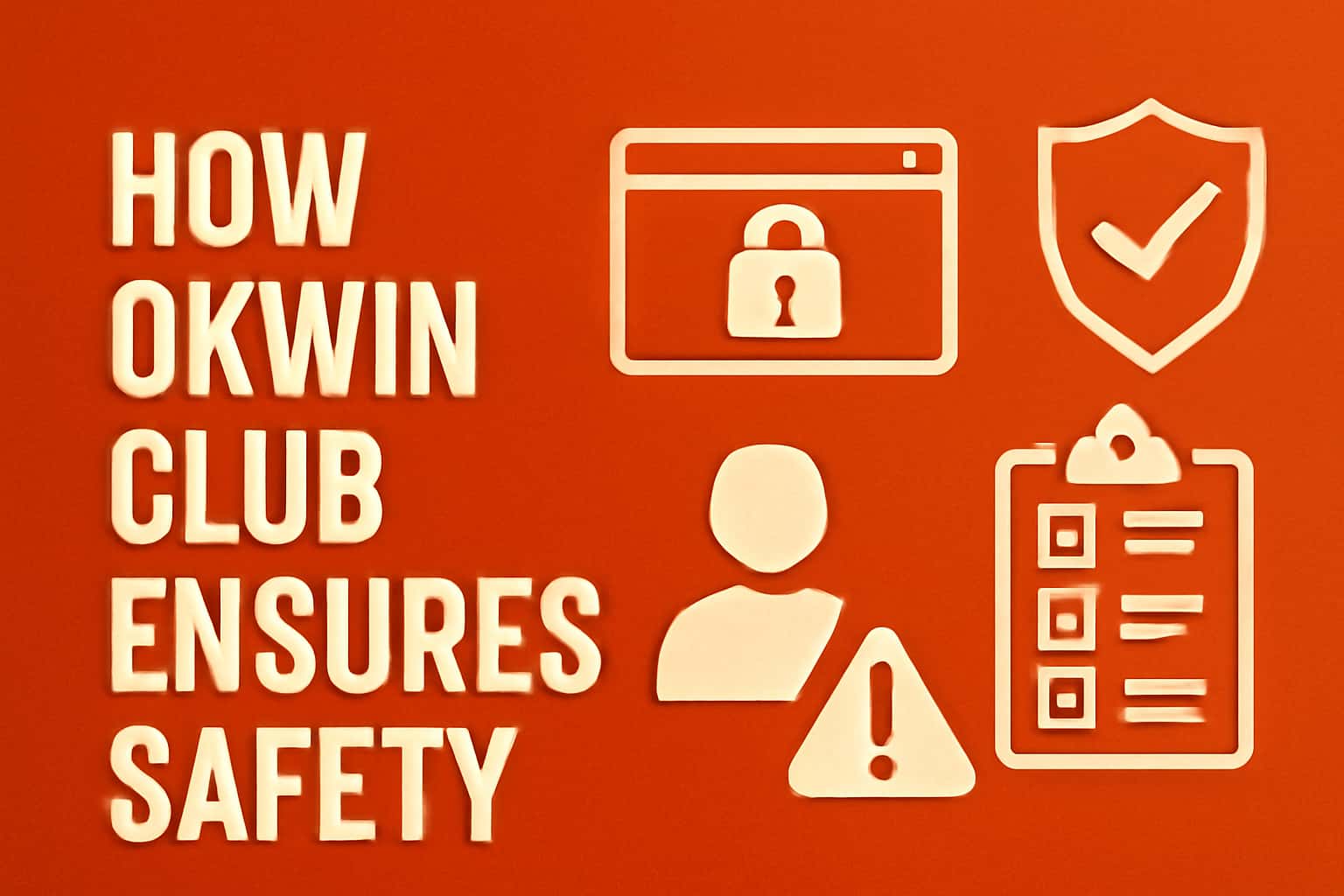 Visual representation of Okwin Club's safety measures with emphasis on user security.