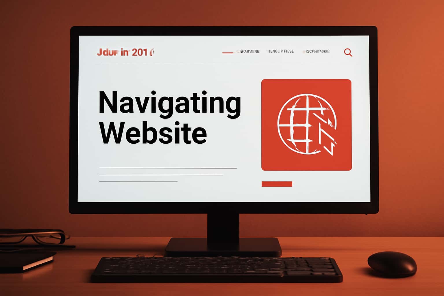 A neutral informational scene illustrating the Okwin Club website navigation guide.