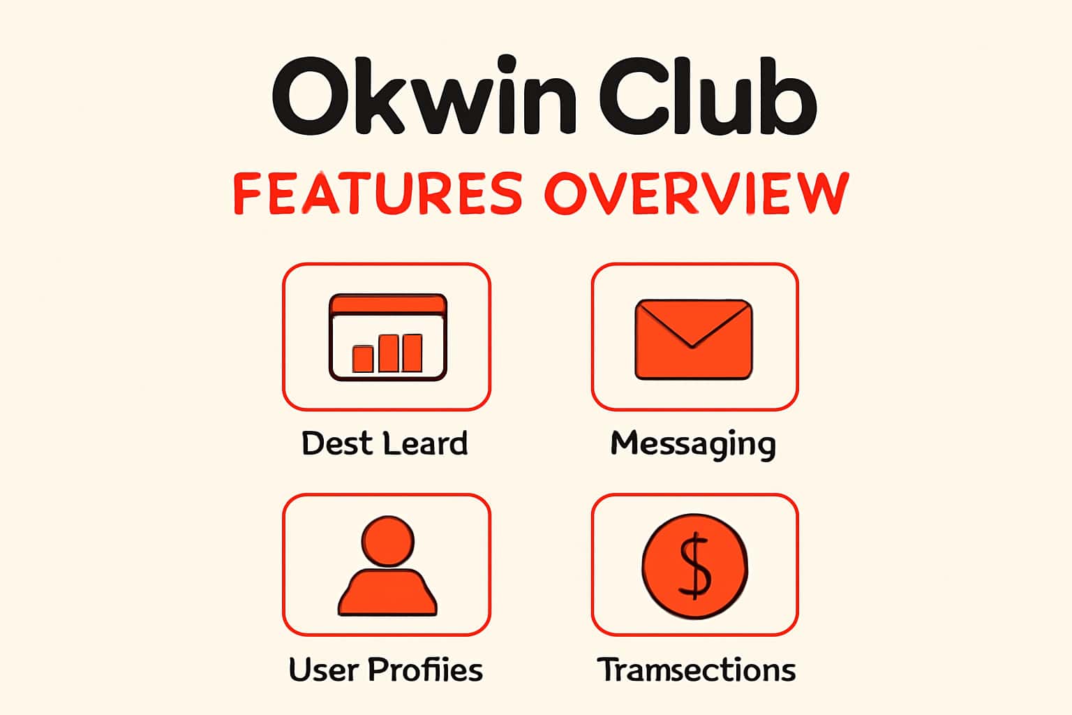 An overview scene illustrating the features of Okwin Club with a futuristic design.