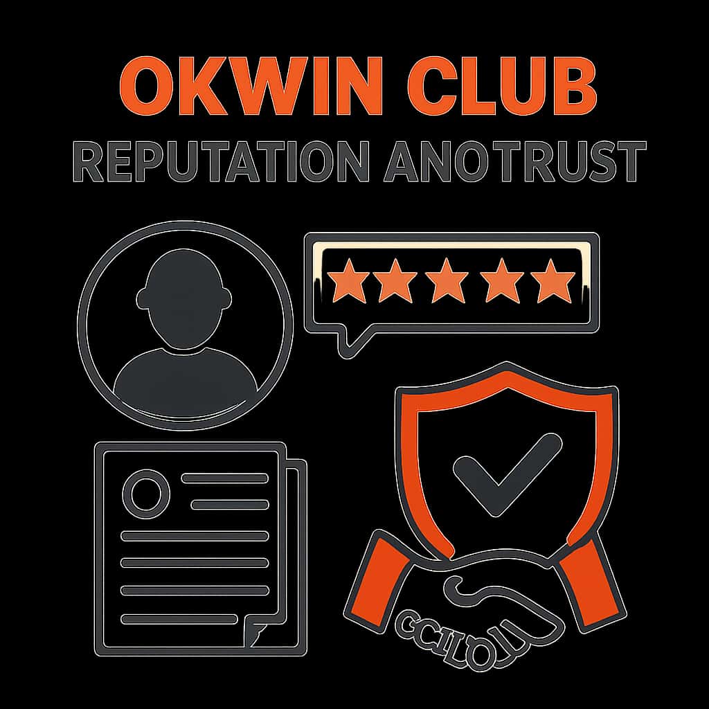 An educational illustration detailing the trust framework of Okwin Club.